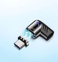 Adaptor Magnetik USB C Konektor Tipe C Adaptor Lurus 5Pin PD 120W Pengisian Cepat Transfer Data 480Mbps Kompatibel dengan Ponsel