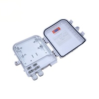 Caja de Distribución de Fibra Óptica FTTH 1x8, Caja de Distribución de Fibra Óptica 1:8, Divisor Óptico PLC, Caja de Distribución de Fibra de 8 Núcleos