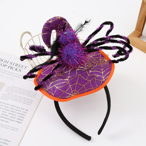 ربطة رأس جديدة هالويين-ربطة رأس عنكبوت مضحكة-إكسسوارات شعر فريدة لحفلات مهرجان الأطفال - Product Image 2
