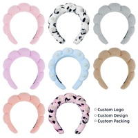 Personnalisation soins de la peau lavage du visage bandeau Yoga maquillage Spa bandeau bandeau de cheveux personnalisé personnalisé logo bande