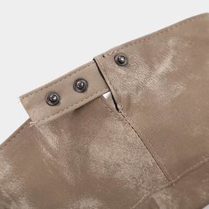 Nouveau Béret en Cuir PU Teint par Nouage Style Européen et Américain Automne 2024 pour Femme, Nouveau Béret Homme Tendance Rétro Casquette Ivy - Product Image 4