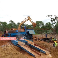 Pabrik Disesuaikan Skala Kecil Portabel Mobile Mesin Cuci Penambangan Emas Tantalite Sungai Pasir Tambang Drum Mesin Trommel