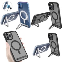 Coque magnétique transparente ultra-fine avec béquille pour iPhone 15 14 13 12 Plus 11 16 Pro Max 17 Air, Produits de téléphonie en dropshipping