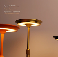 Nouvelle lampe de table rétractable en forme de I transfrontalière veilleuse de chevet charge tactile Restaurant lampe d'ambiance de bureau pour chambre