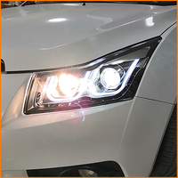 Phare de voiture pour Chevrolet Cruze 2009-2014, ensemble de phares LED automatiques, lentille bifocale, lampe avant, accessoires d'outillage en promotion