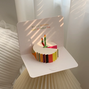 3D Pop-up biglietto di buon compleanno con torta taglienti desideri Offset stampato confezionato con busta-bella carta regalo di <span class=keywords><strong>auguri</strong></span> di compleanno - Product Image 6