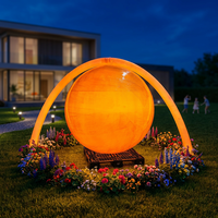 Lampe de sol en forme d'arche LED contemporaine, lumière décorative pour jardin et pelouse, décoration de Noël et de Pâques