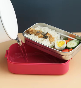 Boîte à lunch isotherme double couche en acier inoxydable 304 avec fonction anti-brûlure, boîte à repas pour étudiants et employés de bureau - Product Image 3