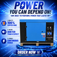 Générateurs Diesel Silencieux à Inverseur à Aimant Permanent Sans Balais 5KW 8KW 10KW 12KW 15KW 20KW 8KVA 10KVA 12KVA 15KVA 20KVA 25KVA avec ATS
