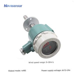 IP65 hava hızı verici rüzgar hızı sensörü 4-20mA LED yüksek sıcaklık tipi boru hattı - Product Image 2