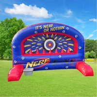 Jeux de tir gonflable Cibles flottantes de carnaval Jeu de tir Nerfwall Tir gonflable à cibles