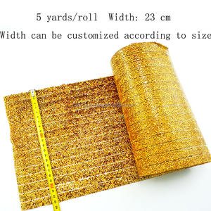 5 Yards cristal strass ruban diamant <span class=keywords><strong>Bling</strong></span> ruban Wrap ruban étincelant résine Hotfix Costume accessoires pour bricolage Art artisanat - Product Image 2