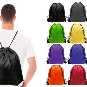 Mochila con Cordón Ajustable de Doble Asa 210D con Logotipo Personalizado, Bolsa de Almacenamiento de Poliéster RPET Multicolor, para Deportes, Compras, Supermercado, Regalos - Product Image 5