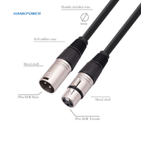Câble microphone 3 broches XLR femelle vers XLR mâle Mono JACK Câble Hifi pour studio et équipe professionnelle 5m