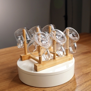 Ensemble de carafe en verre borosilicate transparent élégant de 1,5 L avec couvercle en bambou, résistant à la chaleur, pour le kombucha, le thé, les fêtes et le vin - Product Image 6