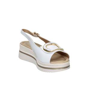 Sandalias Valleverde Donna de Madera de Sándalo con Plataforma Blanca y Tacón de 5 cm, Talla 36 - Product Image 4