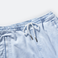 Pantalon cargo jogger en denim délavé pour homme, taille à cordon, jeans utilitaires, OEM, marque privée 4E813