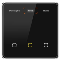 Automatisation domestique UEMON conforme aux normes européennes avec commande vocale Wi-Fi pour hôtels, garages, avec écran tactile intelligent N+L