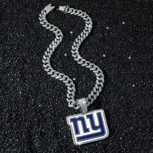 Nouveau Collier Pendentif Lettre d'Équipe de Rugby Personnalisé Style Hip Hop en Alliage Plaqué Or pour Hommes, Bijoux de Mode en Gros - Product Image 3