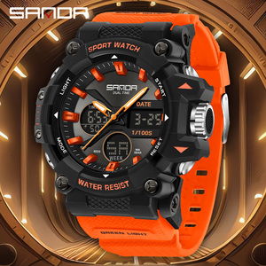 SANDA 6225 <span class=keywords><strong>Orologio</strong></span> Sportivo da <span class=keywords><strong>Donna</strong></span> e Uomo, Display <span class=keywords><strong>Digitale</strong></span> e Analogico, Resistente agli Urti e all'Acqua, per Campeggio e Palestra - Product Image 2