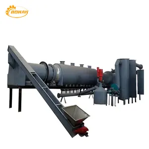 Professional production of activated carbon continuous sawdust carbonization furnace with complete models
