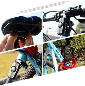 <span class=keywords><strong>Lucchetti</strong></span> per Biciclette ad Alta Sicurezza Wireless, Lucchetto Professionale Antifurto per Ciclismo <span class=keywords><strong>con</strong></span> Telecomando e <span class=keywords><strong>Allarme</strong></span> a Vibrazione 110dB - Product Image 4
