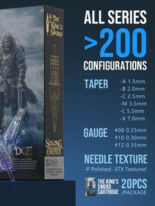<span class=keywords><strong>Agujas</strong></span> <span class=keywords><strong>de</strong></span> Cartucho para Tatuajes con Diseño <span class=keywords><strong>de</strong></span> Dragón, Pequeñas, Azules, Profesionales, para Sombreado y Delineado, Desechables, 20 Piezas por Paquete - Product Image 2