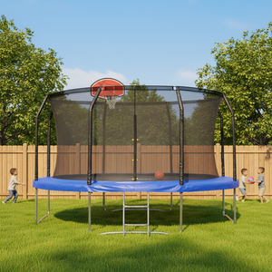 Trampoline de <span class=keywords><strong>jardin</strong></span> de 10 pieds avec filet de sécurité, pour saut et entraînement cardio en extérieur - Product Image 2