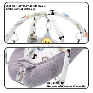 Alfombra de Juego para Bebés, <span class=keywords><strong>Manta</strong></span> de <span class=keywords><strong>Actividades</strong></span> para Dormir, <span class=keywords><strong>Gimnasio</strong></span> de Juegos para Bebés, Alfombra de <span class=keywords><strong>Gimnasio</strong></span> Plegable Suave con Música para Bebés - Product Image 3