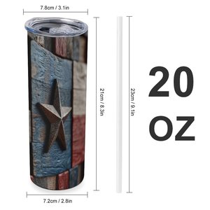 Dual Use <b>Hot</b> Cold 20oz Straight Car Tumbler Double Wall Stainless Steel Custom Pattern Wholesale - Product Image 1