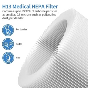 H13 ทรู HEPA ไส้กรองทดแทน ใช้งานร่วมกับสำหรับ Tenergy Renair Cool-Living CL-6070A <span class=keywords><strong>Beaba</strong></span> Tredy TD-1300 HEPA ไส้กรองอากาศ - Product Image 2