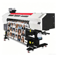 Imprimante industrielle tout-en-un rouleau-à-rouleau semi-automatique haute vitesse Longfuture I3200 Eco Solvent 30/45/h 4 têtes 220V