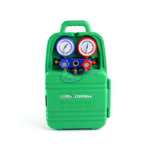 Manomètre double CoolMax pour réfrigérants R410a et R22, idéal pour la réparation de climatiseurs - Product Image 1