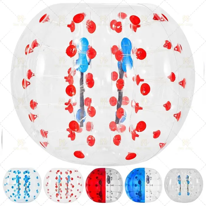 바디 Zorb 범퍼 공 세트 풍선 거품 축구 축구 공 컬러 도트 야외 스포츠 바디 버블
