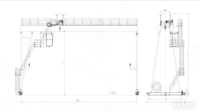 Pont roulant à double poutre européen 5T-100T, grue portique extérieure CE ISO, moteur à engrenages VFD anti-oscillation, portée 40m, levage lourd