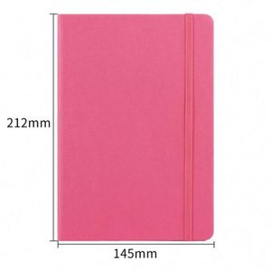 Cuaderno A5 de PU con Tapa Dura, Tema Arcoíris, Páginas con Bordes de Color, Banda Elástica, Personalizable con Logotipo Empresarial, Alta Calidad - Product Image 4
