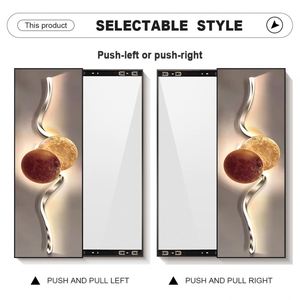 <span class=keywords><strong>Specchio</strong></span> a Figura Intera Moderno di Lusso per Ingresso <span class=keywords><strong>e</strong></span> Corridoio, <span class=keywords><strong>con</strong></span> Sistema Push-Pull Nascosto <span class=keywords><strong>e</strong></span> Decorazione Murale in Cristallo <span class=keywords><strong>e</strong></span> Porcellana - Product Image 4