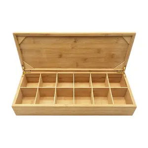 Factory Wholesale Customized Wooden Crafts Olive Wooden Tray Tea Bag Display Box Round Kitchen Wooden Pallet