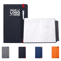 Agendas de Cuero Personalizadas para Empresas con Tapa Dura, Correa Elástica, Logotipo Imprimible, Cuaderno de Negocios A5 con Portaplumas