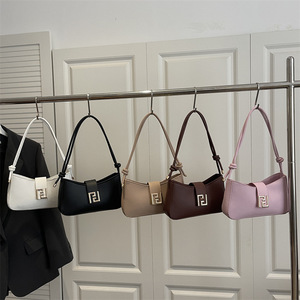 Factory Direct Wholesale Half Moon <strong>Bags</strong> for Women Women's Tote <strong>Bags</strong> <strong>Solid</strong> Shoulder <strong>Bags</strong> Designer - Product Image 4