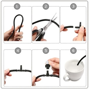 Kit d'irrigation par micro-pulvérisation 1/2 pouce en PVC, système d'arrosage goutte à goutte automatique, ensemble de raccords pour tuyau d'arrosage de jardin - Product Image 2