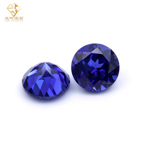 라운드 랩 자란 사파이어 로얄 블루 랩 사파이어 스톤 GRC/AGL 쥬얼리 제작을위한 사소한 포함 블루 원석 인증 - Product Image 3