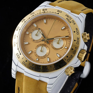 Montre-bracelet chronographe Illustrious NTPT en carbone blanc, cadran rond champagne effet soleil, montre homme <span class=keywords><strong>Rodeo</strong></span> Drive - Product Image 3