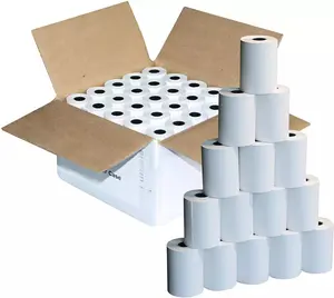 Rollo de papel térmico directo de fábrica, caja registradora, 80mm, 57mm, para cajero, POS, Banco ATM, rollo de papel térmico