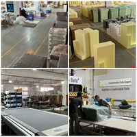 Sofá Modular Comprimido Lawrence en Caja, Conjunto de Sofá Cama Plegable para Sala de Estar, OEM ODM, Seccional Comprimido al Vacío