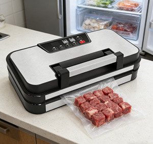 Scelleuses <span class=keywords><strong>sous</strong></span> <span class=keywords><strong>vide</strong></span> portatives automatiques à double pompe OEM -95KPA avec fonction de pompage d'air et écran LED pour sacs de scellage - Product Image 6