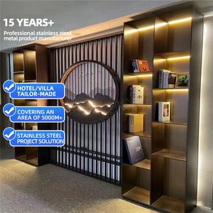 رف وقاطع ديكوري مصمم من المعدن المقاوم للصدأ - Product Image 1