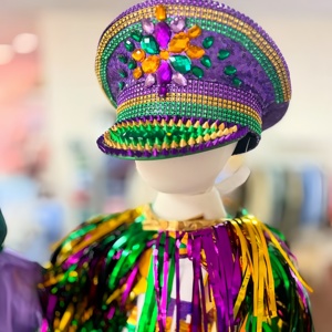 Xu Hướng Màu Tím Màu Xanh Lá Cây Vàng Theo Chủ Đề Đảng Đội Trưởng Hat Mardi Gras <span class=keywords><strong>Sequin</strong></span> Spiked Hat Cho New Orleans Đốt Người Đàn Ông Lễ Hội Món Quà Sự Kiện - Product Image 1