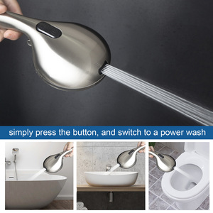 Ensemble de douche de style américain, 10 fonctions, avec pulvérisation, massage, bulles, pluie, nickelé, brossé, facile à nettoyer - Product Image 3