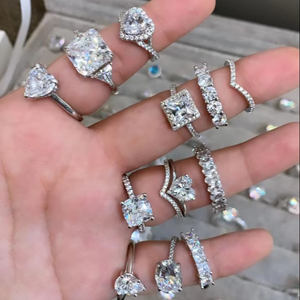 주얼리 공급업체 맞춤 제작 가능 925 스털링 실버 옐로우 골드 도금 약혼 반지 공장도 가격 - Product Image 2